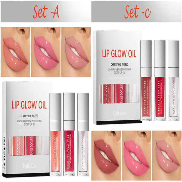 No Stain On Cup Moisturizing And Nourishing Lip Lip Gloss 3 Pack Suit - Image 9