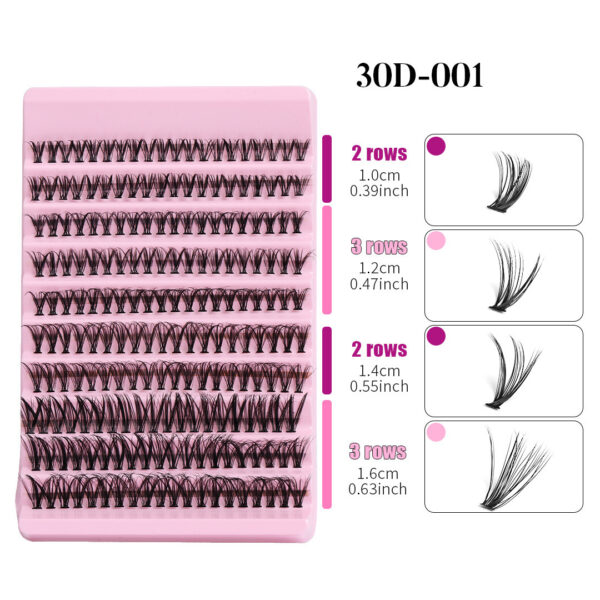 Large Capacity Single Cluster False Eyelashes Suit - Image 9