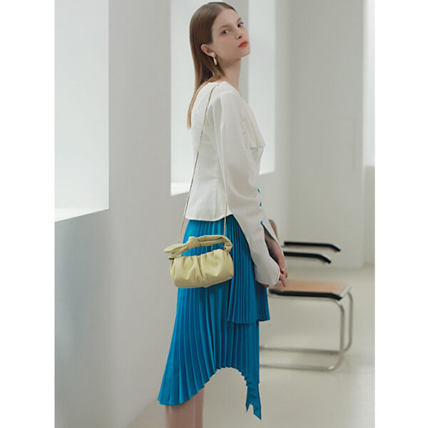 Pleated Cloud Pack Casual One Shoulder Chain Bag - Image 3