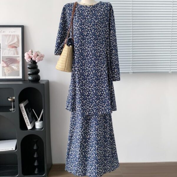 Women's Clothing Printed Color Casual Suit Dress