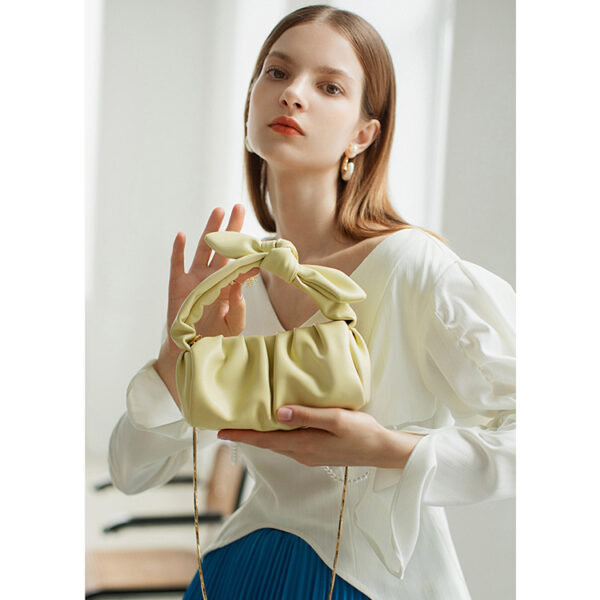 Pleated Cloud Pack Casual One Shoulder Chain Bag - Image 6