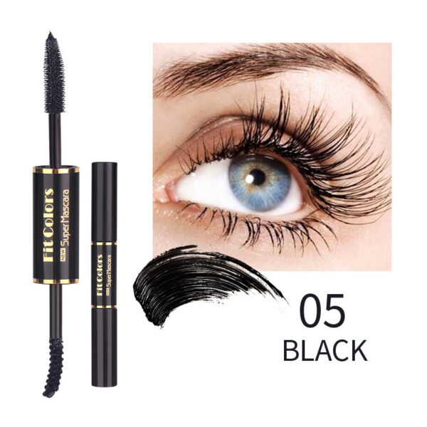 Double-headed Color Mascara Thick Curl More Than Waterproof Not Smudge White Eyebrow Dyeing - Image 5