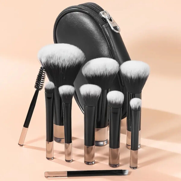 8 Long Tube Makeup Brushes Suit Multicolor - Image 5