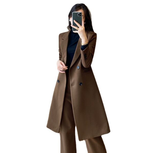 Women's Casual Double-breasted Elegant Trench Coat - Image 2