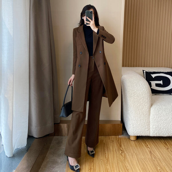 Women's Casual Double-breasted Elegant Trench Coat - Image 3