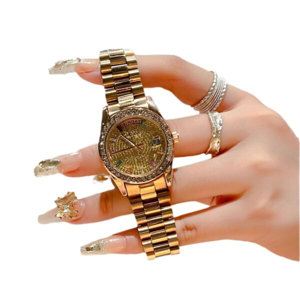 Women's Fashion Waterproof Quartz Steel Watch - Image 5