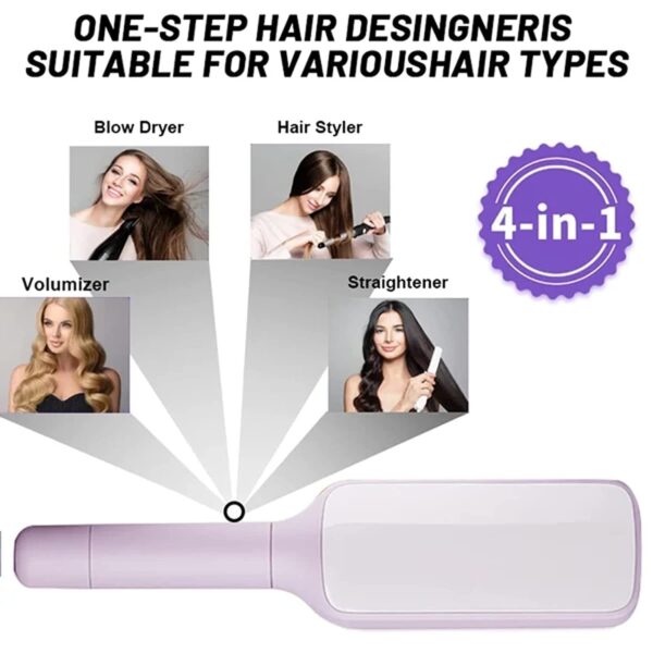 4 In 1 Self Cleaning Hair Brush New Self-Cleaning Anti-Static Massage Comb Scalable Rotate Lifting Self Cleaning Hairbrush - Image 7