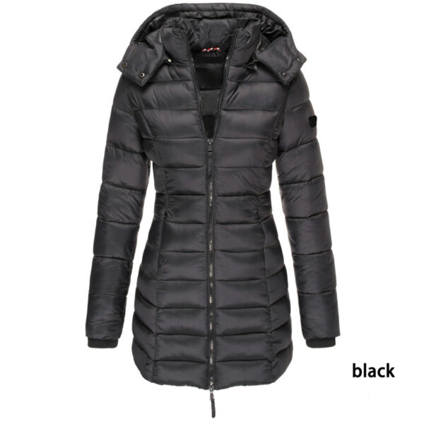 Mid-length Slim-fit Quilted Jacket - Image 3