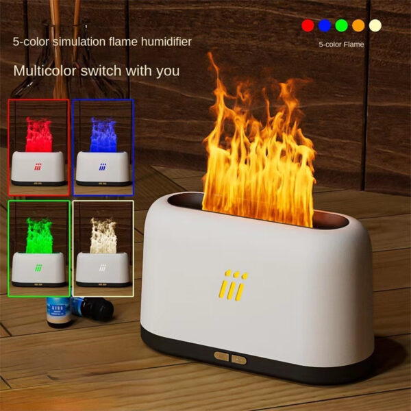 Flame Aroma Diffuser Air Humidifier Ultrasonic Cool Mist Maker Fogger Led Essential Oil Flame Lamp Difusor - Image 10