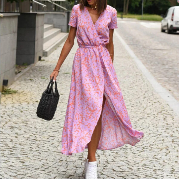 Women's Fashionable Printed Beach Dress - Image 3