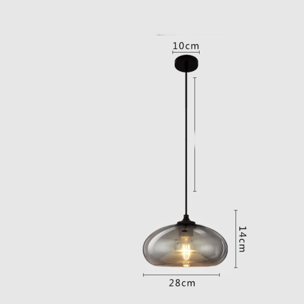 Dining Room Chandelier Art Lighting Glass Single Head Small Chandelier LED Lamps - Image 8