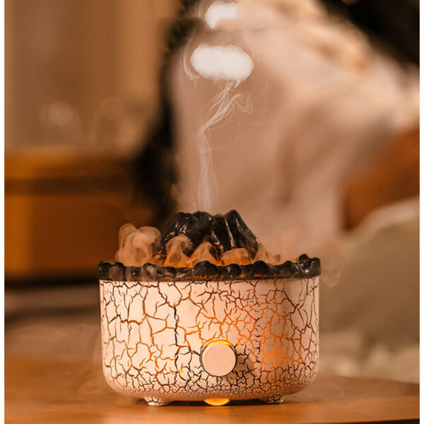 New Creative Volcano Humidifier Aromatherapy Machine Spray Jellyfish Air Flame Humidifier Diffuser - Image 2