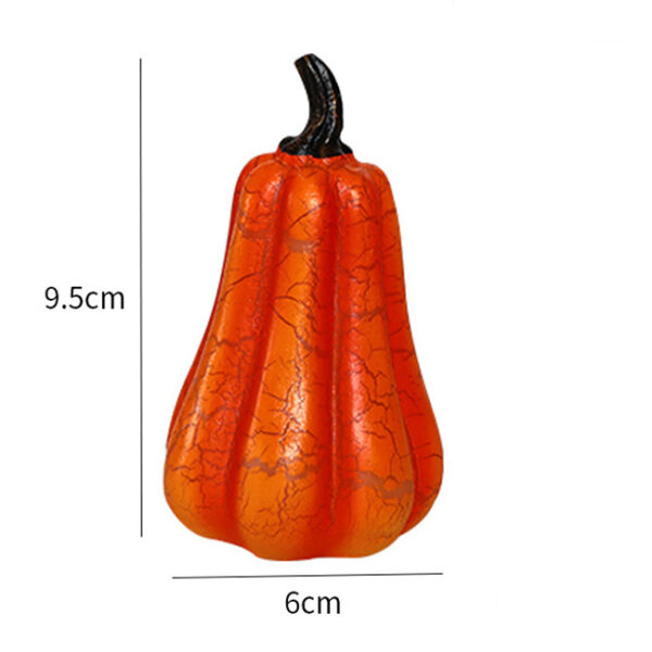 New Halloween Pumpkin Lantern Simulation Pumpkin LED Candle Lamp Resin Luminous Pumpkin - Image 9