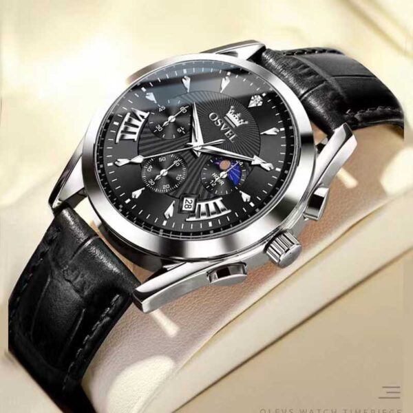 Men's Multi-functional Fashion Quartz Business Steel Belt Wrist Watch - Image 4