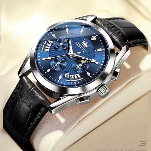 Men's Multi-functional Fashion Quartz Business Steel Belt Wrist Watch - Image 9