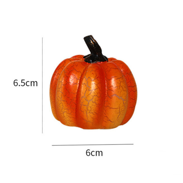 New Halloween Pumpkin Lantern Simulation Pumpkin LED Candle Lamp Resin Luminous Pumpkin - Image 4