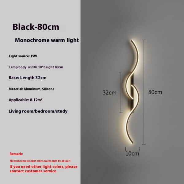 Simple Bedside Wall Lamp Living Room Background Wall Aisle Corridor Lamps - Image 3