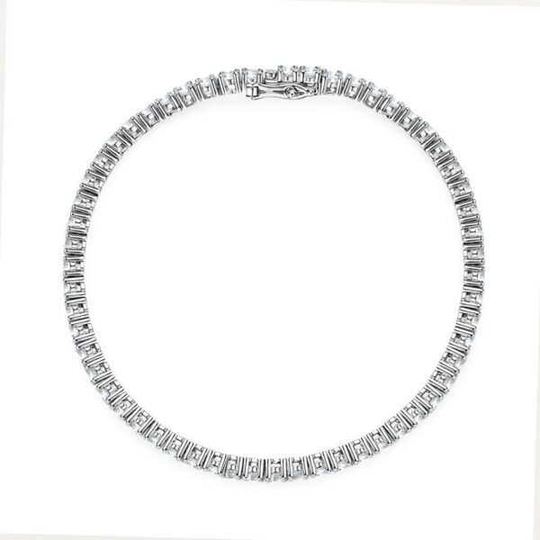 Moissanite Full Diamond High-grade S925 Sterling Silver Bracelet For Women - Image 7